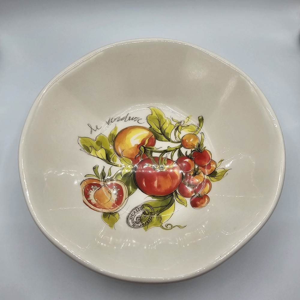 Effetti Home handmade Italian ceramic pasta bowl